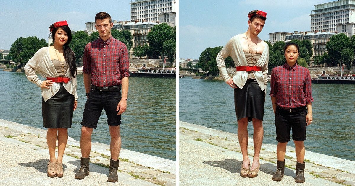 Read more about the article 18 zaskakujących zdjęć par, które zamieniły się strojami