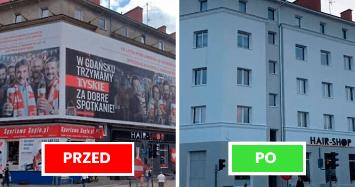 Read more about the article 30 zdjęć z północnej Polski przed i po usunięciu krzykliwych banerów reklamowych