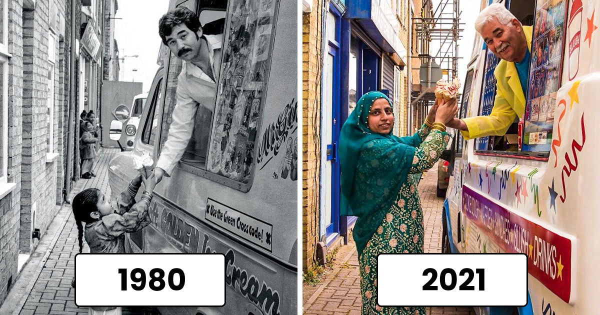 Read more about the article 16 zdjęć przypadkowych spotkań z przeszłości i ich odtworzone wersje kilkadziesiąt lat później