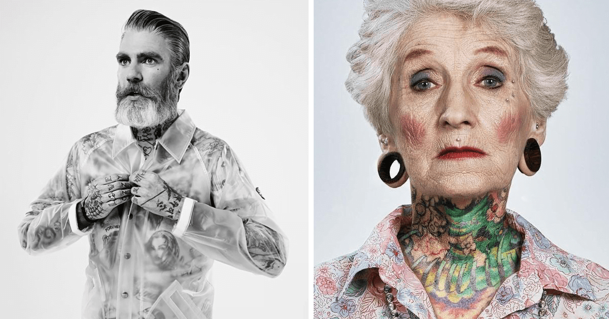 Read more about the article 30 wytatuowanych seniorów odpowiada na odwieczne pytanie: „Jak Twój tatuaż będzie wyglądać na starość?”