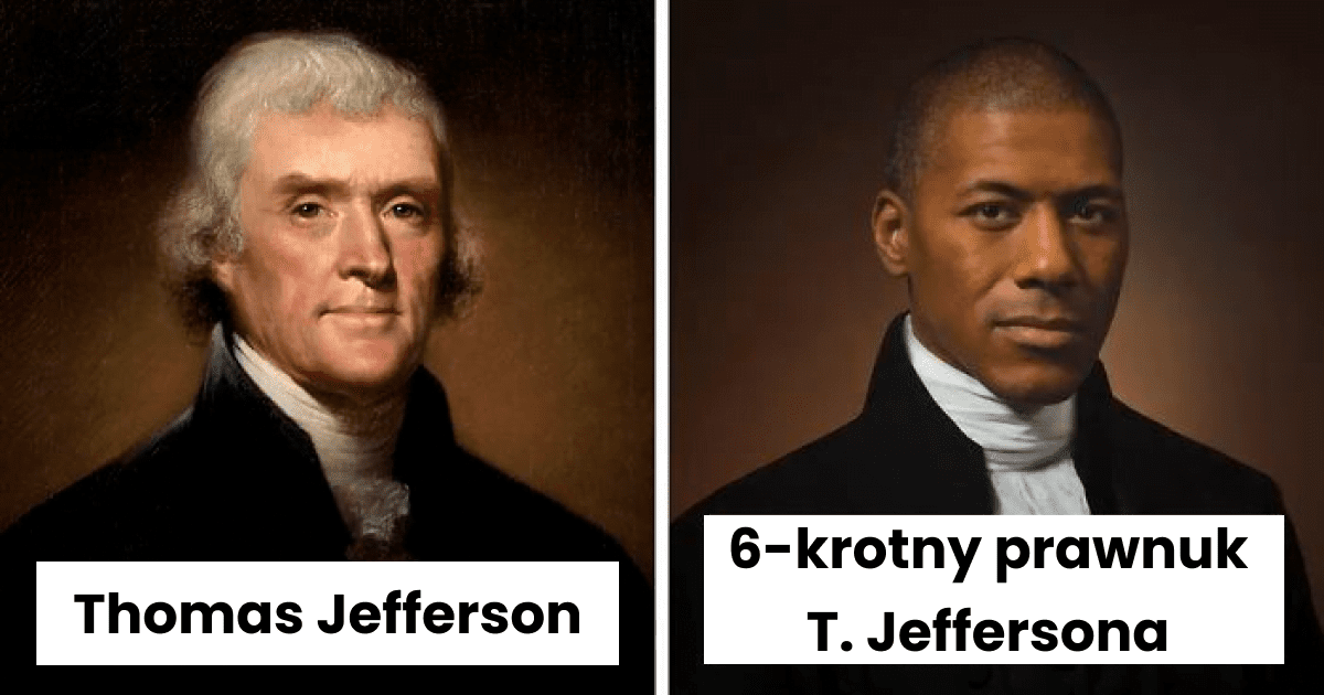 Read more about the article 15 portretów słynnych postaci historycznych i ich bezpośrednich potomków obok siebie